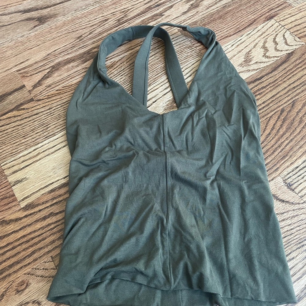 Indigo Luna Agni Cross Top Long - Forest Green